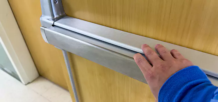 Installing a Push Bar on a Door Denison